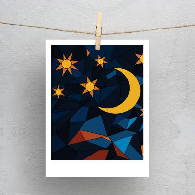 پولاروید(فتوکارت) آسمان پرستاره