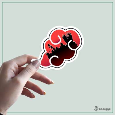 استیکر و برچسب ابر آکاتسوکی همراه با اعضا آکاتسوکی