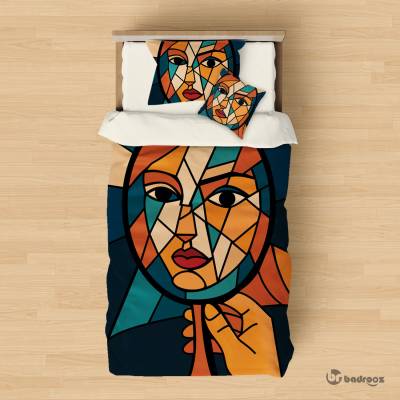 روتختی یک نفره چهره در آینه شکسته