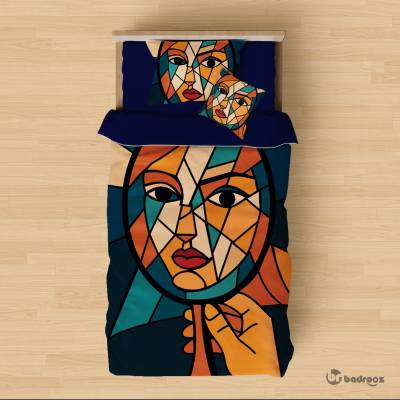 روتختی یک نفره چهره در آینه شکسته