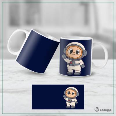 ماگ   طرح لابوبو با لباس فضانوردی