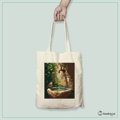 کیف خرید کتان (توت بگ) پناه قطره ها