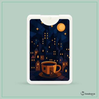 عطرجیبی تصویر کوبیسم شهر در شب