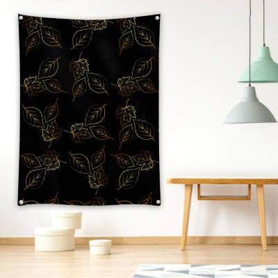 دراپ بنر  پترن برگ‌های پاییزی کلاسیک