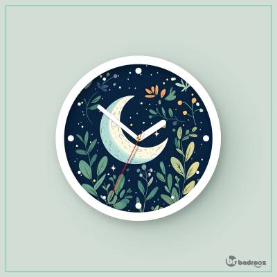 ساعت دیواری  طرح شب مهتابی