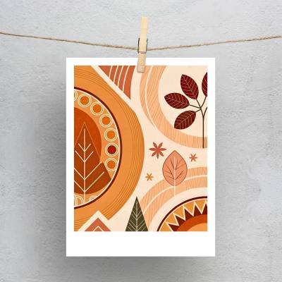 پولاروید(فتوکارت) طرح سنتی پاییزی