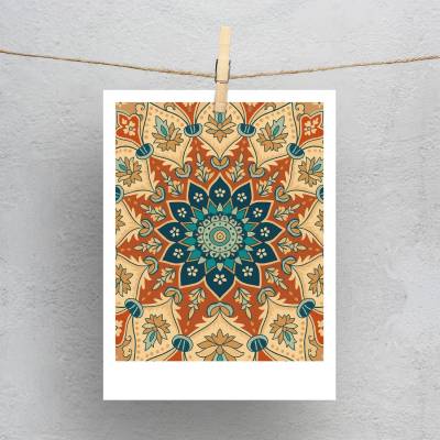 پولاروید(فتوکارت)  طرح وکتور فرش سنتی