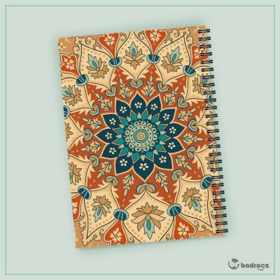 دفتر یادداشت  طرح وکتور فرش سنتی