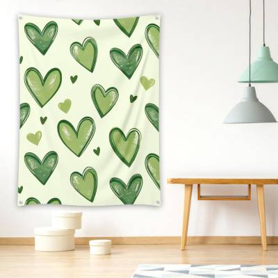 دراپ بنر پترن قلبی سبز