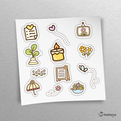 پک استیکر  استیکر مینیمال مناسب بولت ژورنال 