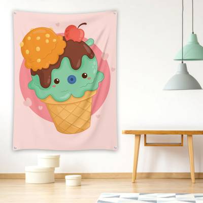 دراپ بنر بستنی قیفی کارتونی