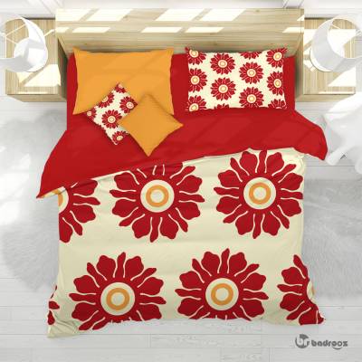 روتختی دو نفره پترن گل خورشیدی