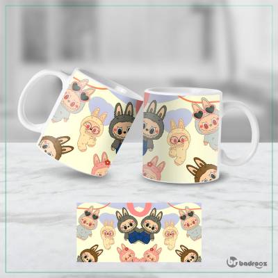 ماگ  پترن لبوبوهای کارتونی بامزه