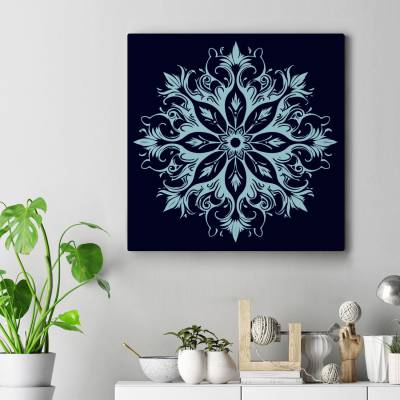 تابلو کنواس مربع (بوم) دونه برف