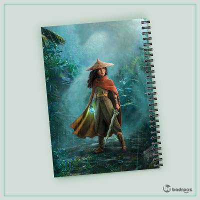 دفتر یادداشت دفتر فانتزی طرح رایا و آخرین اژدها