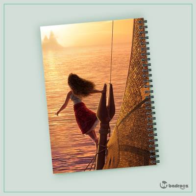 دفتر یادداشت دفتر فانتزی طرح موآنا