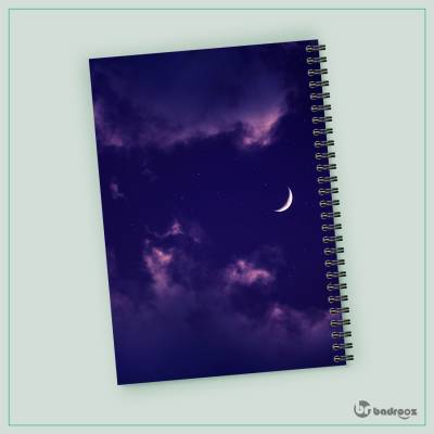 دفتر یادداشت دفتر فانتزی طرح ماه