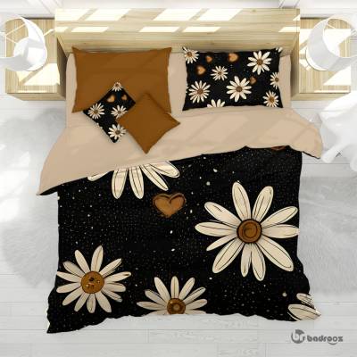 روتختی دو نفره پترن گل بابونه