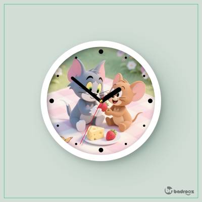 ساعت دیواری  تام و جری