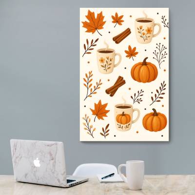 شاسی  قهوه در پاییز