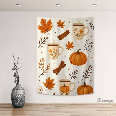 بک دراپ قهوه در پاییز