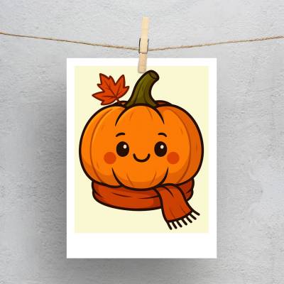 پولاروید(فتوکارت) کدو تنبل کارتونی