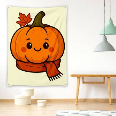 دراپ بنر کدو تنبل کارتونی