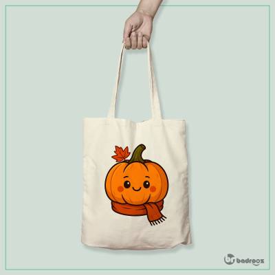 کیف خرید کتان (توت بگ) کدو تنبل کارتونی