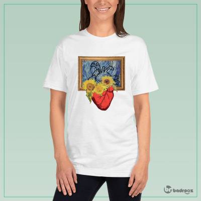 تی شرت زنانه قلب ونگوگ (۱)