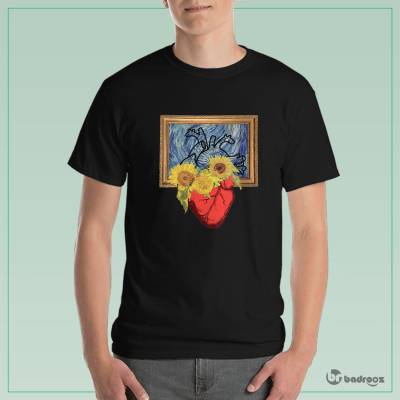 تی شرت مردانه قلب ونگوگ (۱)