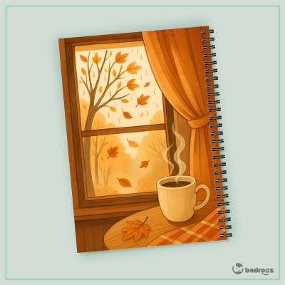 دفتر یادداشت پنجره پاییزی