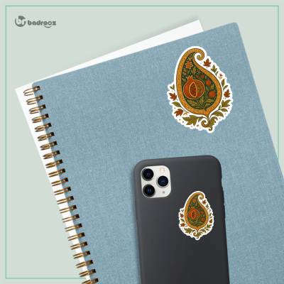 استیکر و برچسب بته‌جقه با انار