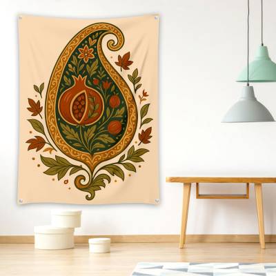 دراپ بنر بته‌جقه با انار