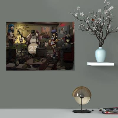 پوستر سیلک گوریلاز (Gorillaz)-4