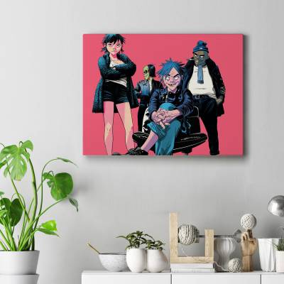 تابلو کنواس (بوم) گوریلاز (Gorillaz)-8