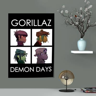 پوستر سیلک گوریلاز (Gorillaz)-11