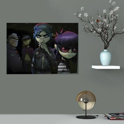 پوستر سیلک گوریلاز (Gorillaz)-12