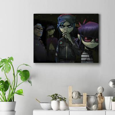 تابلو کنواس (بوم) گوریلاز (Gorillaz)-12