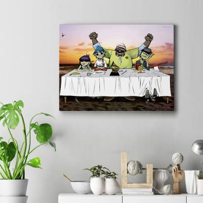 تابلو کنواس (بوم) گوریلاز (Gorillaz)-14