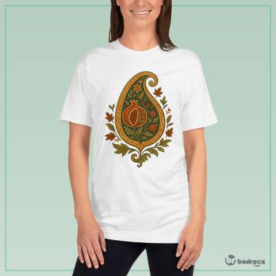 تی شرت زنانه بته‌جقه با انار