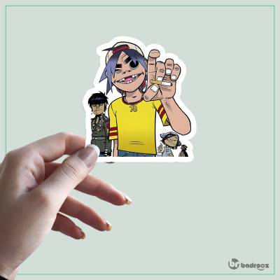 استیکر و برچسب گوریلاز (Gorillaz)-22