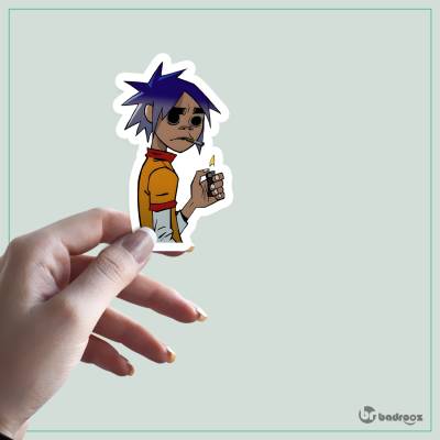 استیکر و برچسب گوریلاز (Gorillaz)-25