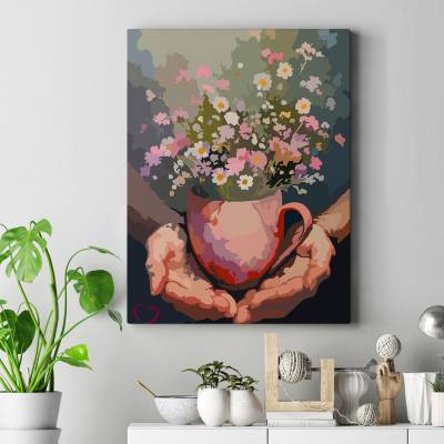 تابلو کنواس (بوم) هدیه بهار