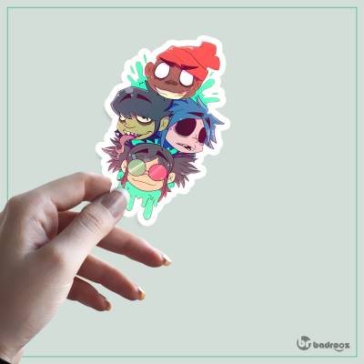 استیکر و برچسب گوریلاز (Gorillaz)-32