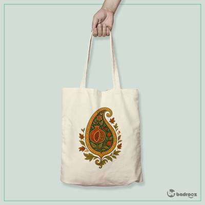 کیف خرید کتان (توت بگ) بته‌جقه با انار