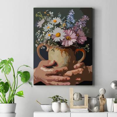 تابلو کنواس (بوم) راز گل ها