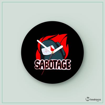 ساعت دیواری  among us sabotage