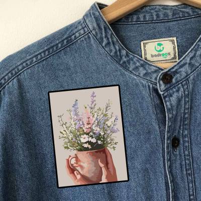 پچ حرارتی (برچسب لباس) فنجان بهاری