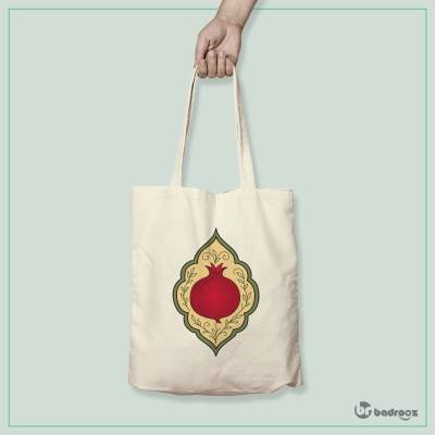 کیف خرید کتان (توت بگ) انار و ترنج