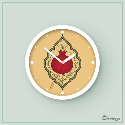 ساعت دیواری  انار و ترنج